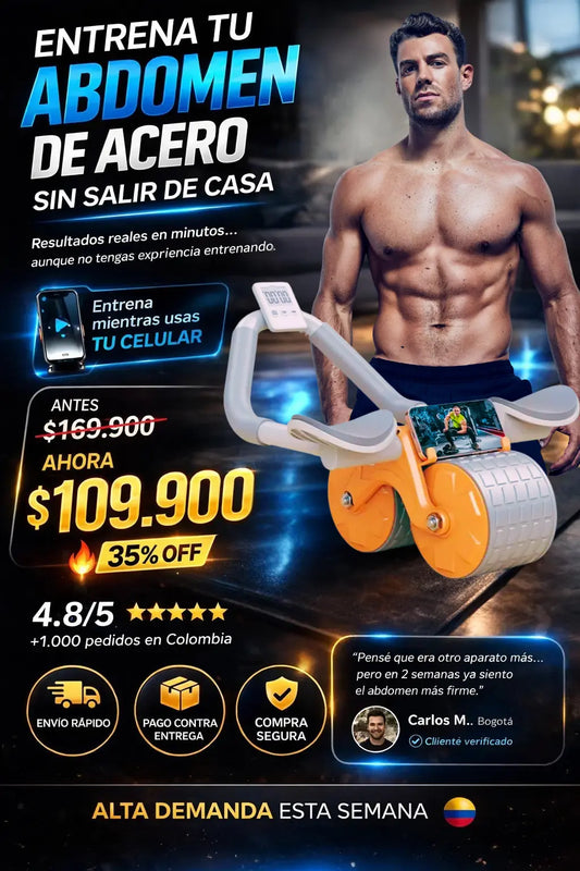 Rueda Abdominal Rebote Pro Automática